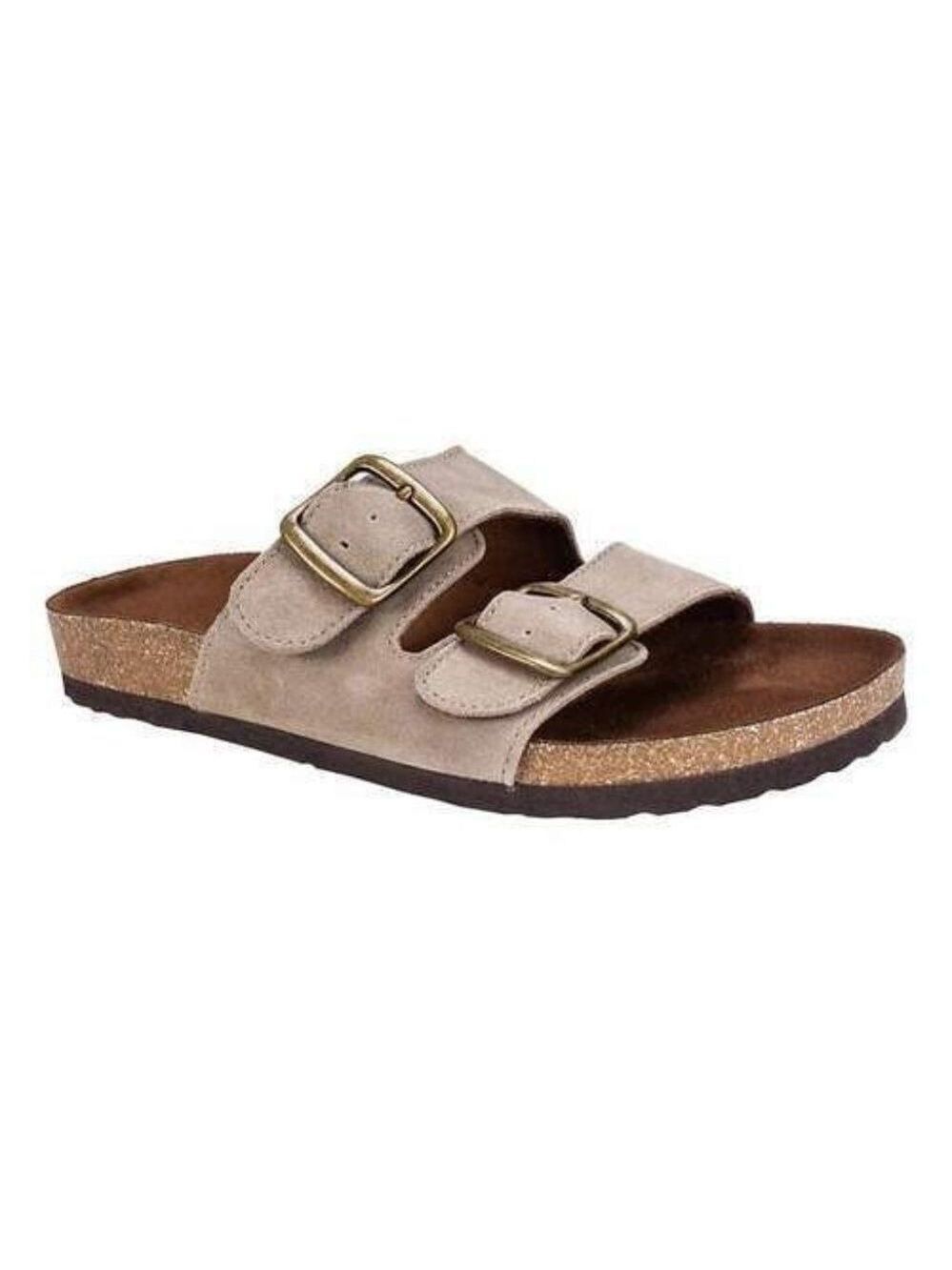 Mountain Sole Women's Leather Footbed Hallie Sandal Size 9
